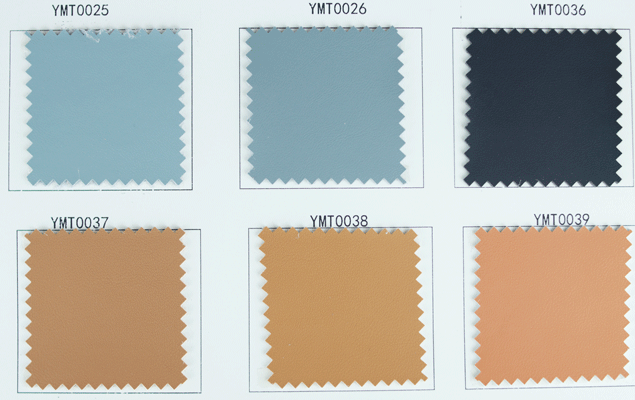 Silicone leather color card sample